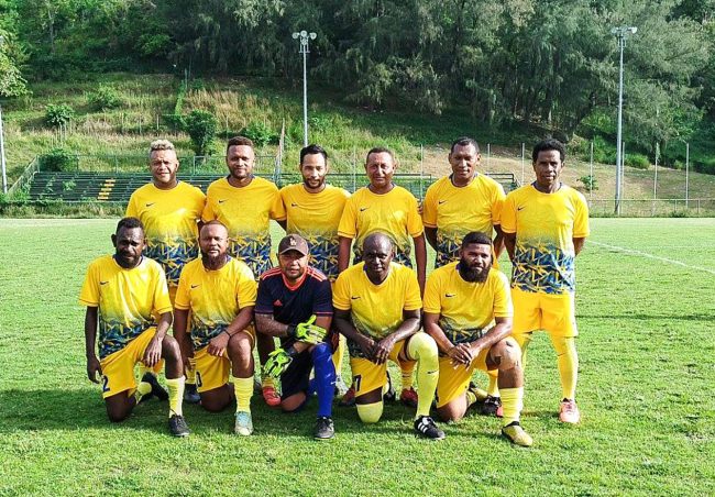 The S-Titans social football team. The Titans will face off against SIFF Legends in the grand final of the 2024 Honiara Masters Football League this Sunday at Lawson Tama stadium.