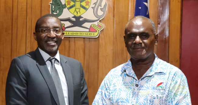 Prime Minister Manele MP and World Bank Country Director Mr. Stephen Ndegwa