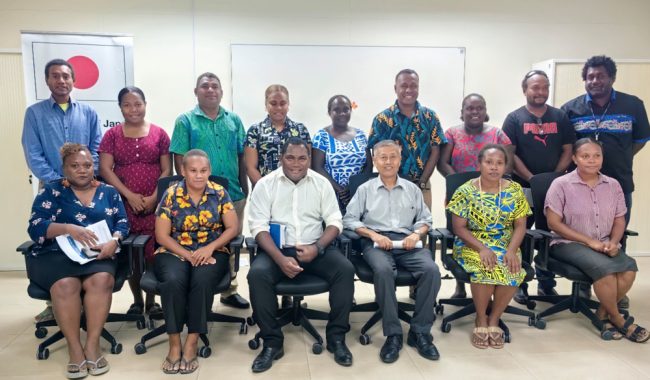 The 14 participants in the “Leaders for a Free and Open Indo-Pacific- Sea and Human Security” training programme