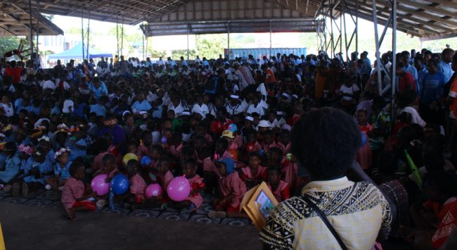 The MSG Complex was packed with the students