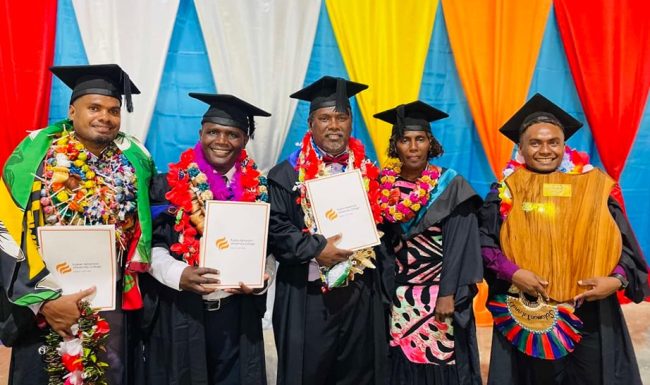 The graduating students