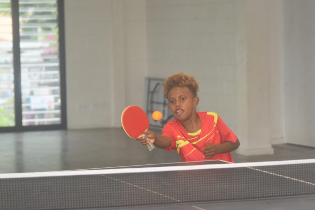 The winner in Boys Category James Kado in action durig the competition