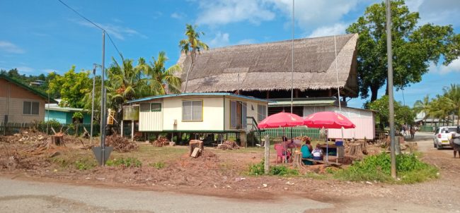 All the Naru trees has been removed at the Gizo Solomon Airlines Office