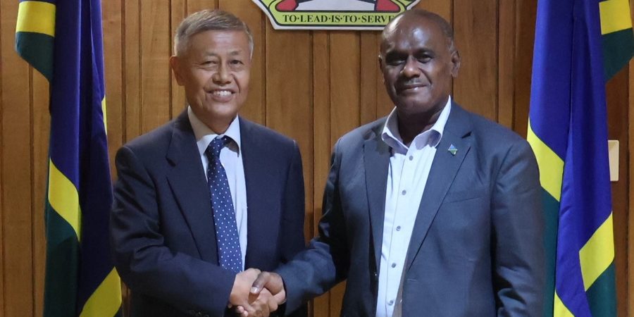 PM Manele and Ambassador Miwa