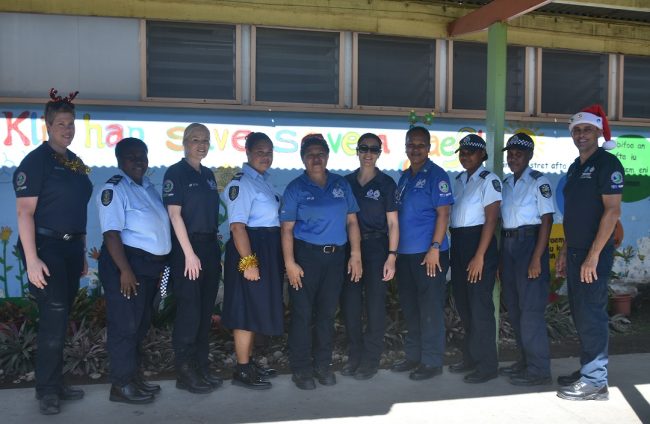 RAPPP and RSIPF officers outside the Children’s Ward