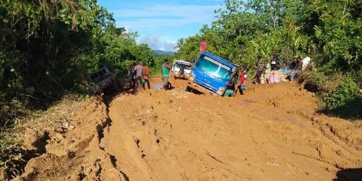Vehicles attempted to drive through deteriorate road in east Malaita