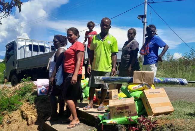 Delivery in West Gizo last week.