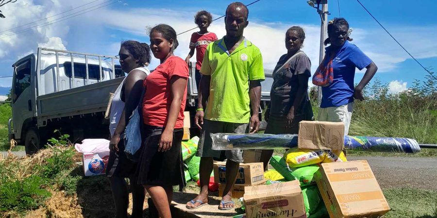 Delivery in West Gizo last week.