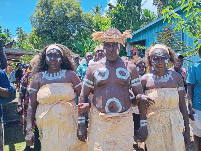 Newly Enthroned Chief, Edward Kavirisi being escorted to the venue for the offical enthronement