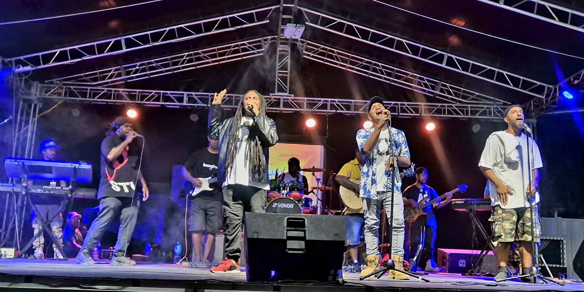 Wantoks band on stage. Photo by CW Rubaha