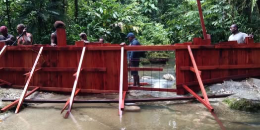 A progress update on the Falake Mini Hydro project in West Kwara’ae.photo. Supplied copy