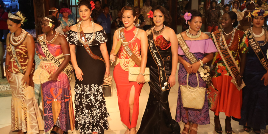 Contestants of the Miss Pacific Pageant 2025 in Honiara