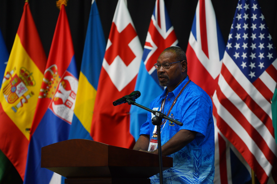 Ghiro reminds summit delegates of the ocean’s sustainability