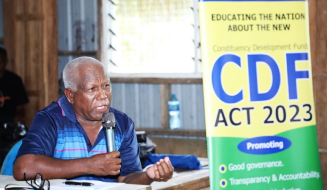 Hon. Rick Hou emphasises the importance of the CDF Act 2023 which aimed at improving the governance of the CDF programme.