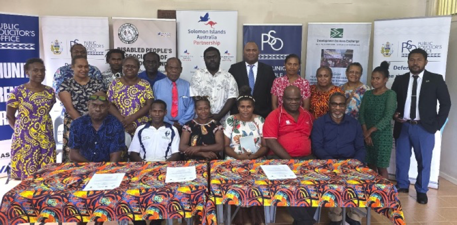 MOU signing enhances legal aid access for People with Disabilities in SI MOU signing enhances legal aid access for People with Disabilities in SI