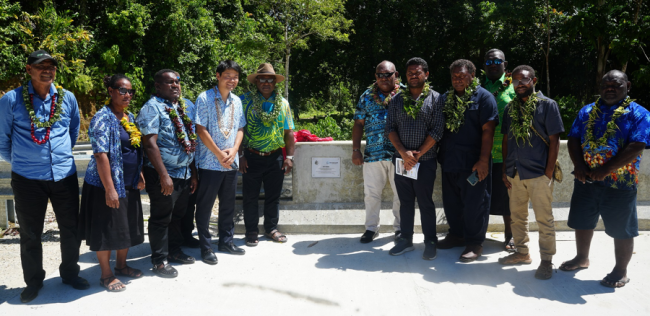 Malaita Executive team after the unveiling of the plaque at Bi’o bridge