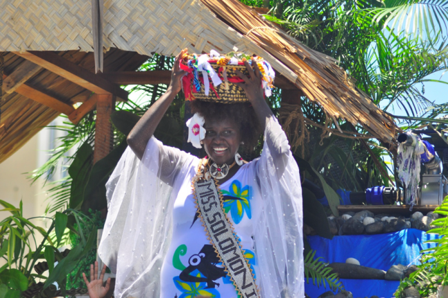 Miss Solomon wins Float parade