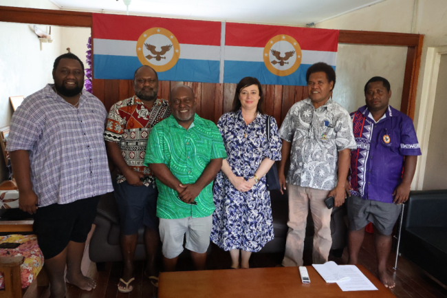 Officials during the visit