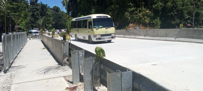 One of the bridges funded by the World Bank, officially opened yesterday.