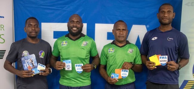 SIFF’s FIFA badge referees. photo by SIFF.