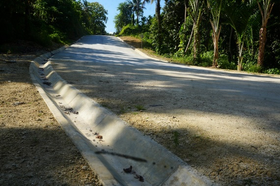 Part of the road section