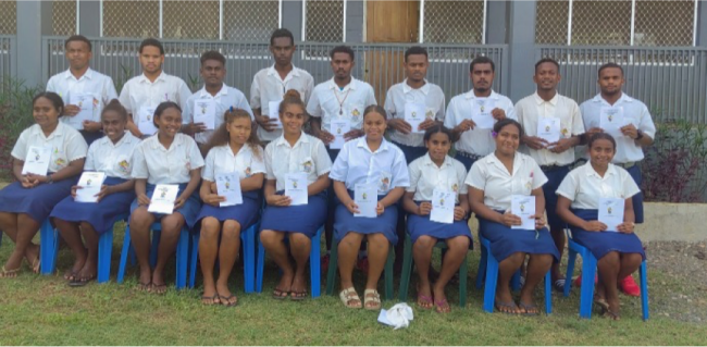 The newly inducted prefects