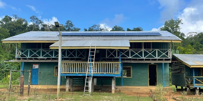 The school benefits from solar system