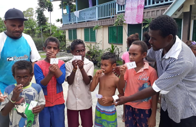 Bahai Hilltop Junior Youths in Auki celebrating the Naw Ruz