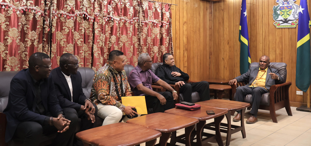 Evangelist Dag Heward-Mills pays courtesy visit to PM Jeremiah Manele