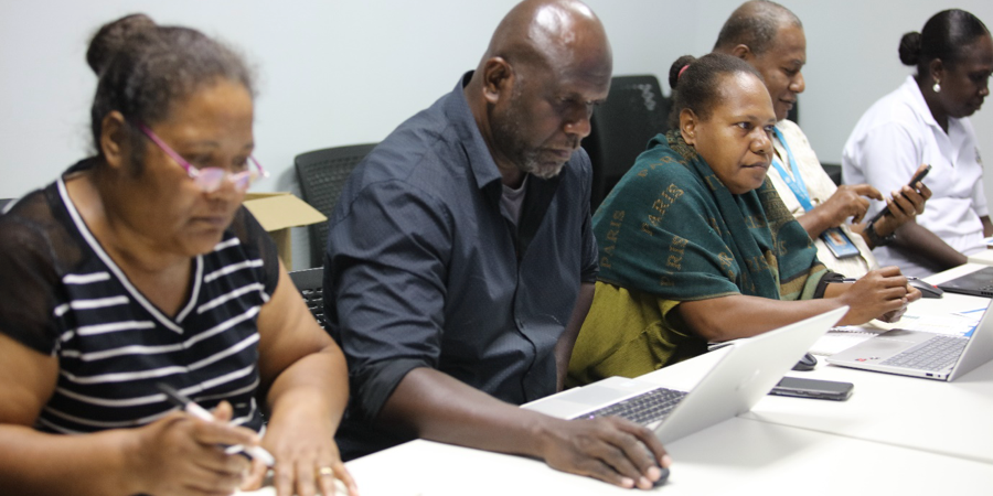 MEHRD staff participating at the workshop