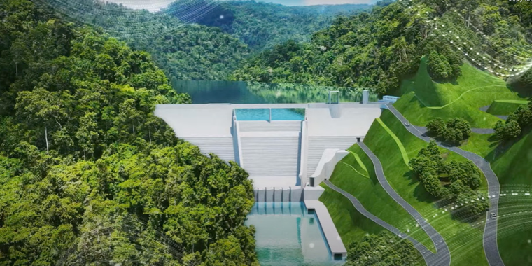 Model of the hydropower project