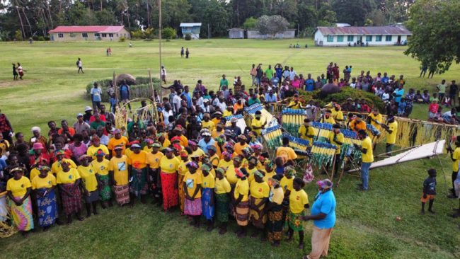 Welcome song by the participating groups. Photo Ronnie Kiddo Jeffrey
