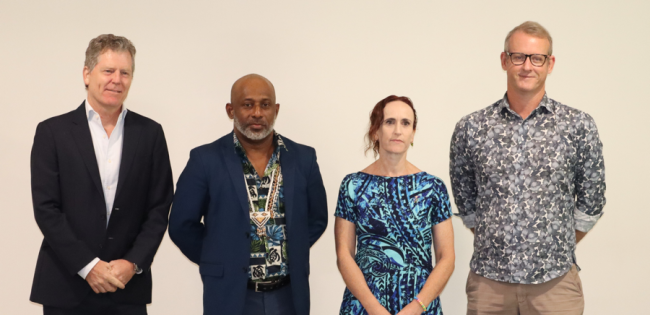 From L-R – British High Commissioner HE Paul Turner, PS Alwin Danitofea, NZ Deputy High Commissioner HE Rebacca Williams and Australian High Commissioner HE Rod Hilton