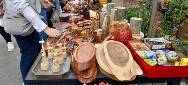 Historic artefacts on display