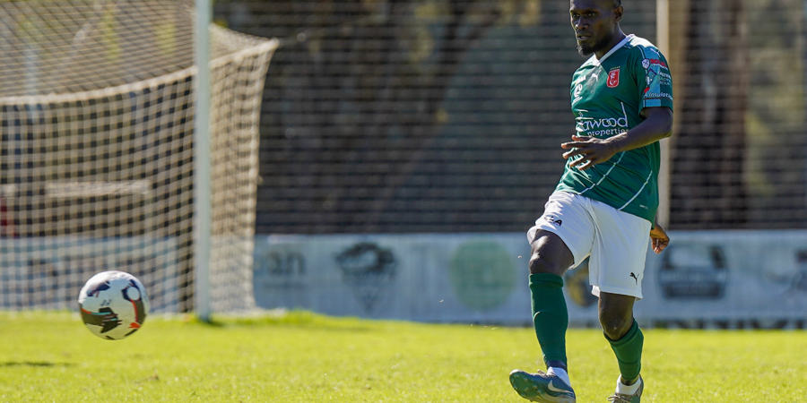 Junior David helps his club Croydon FC to a 2-0 win over Para Hills Knights on Saturday. Photo by Antonis Pagonis
