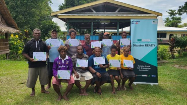 Takwa Disaster Commitee receive certificate of completion of Evacuation Centre Management Training.