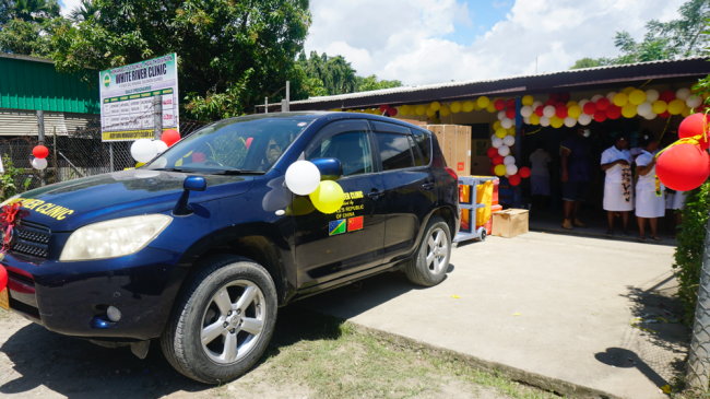 The new vehicle handed over to White River Clinic