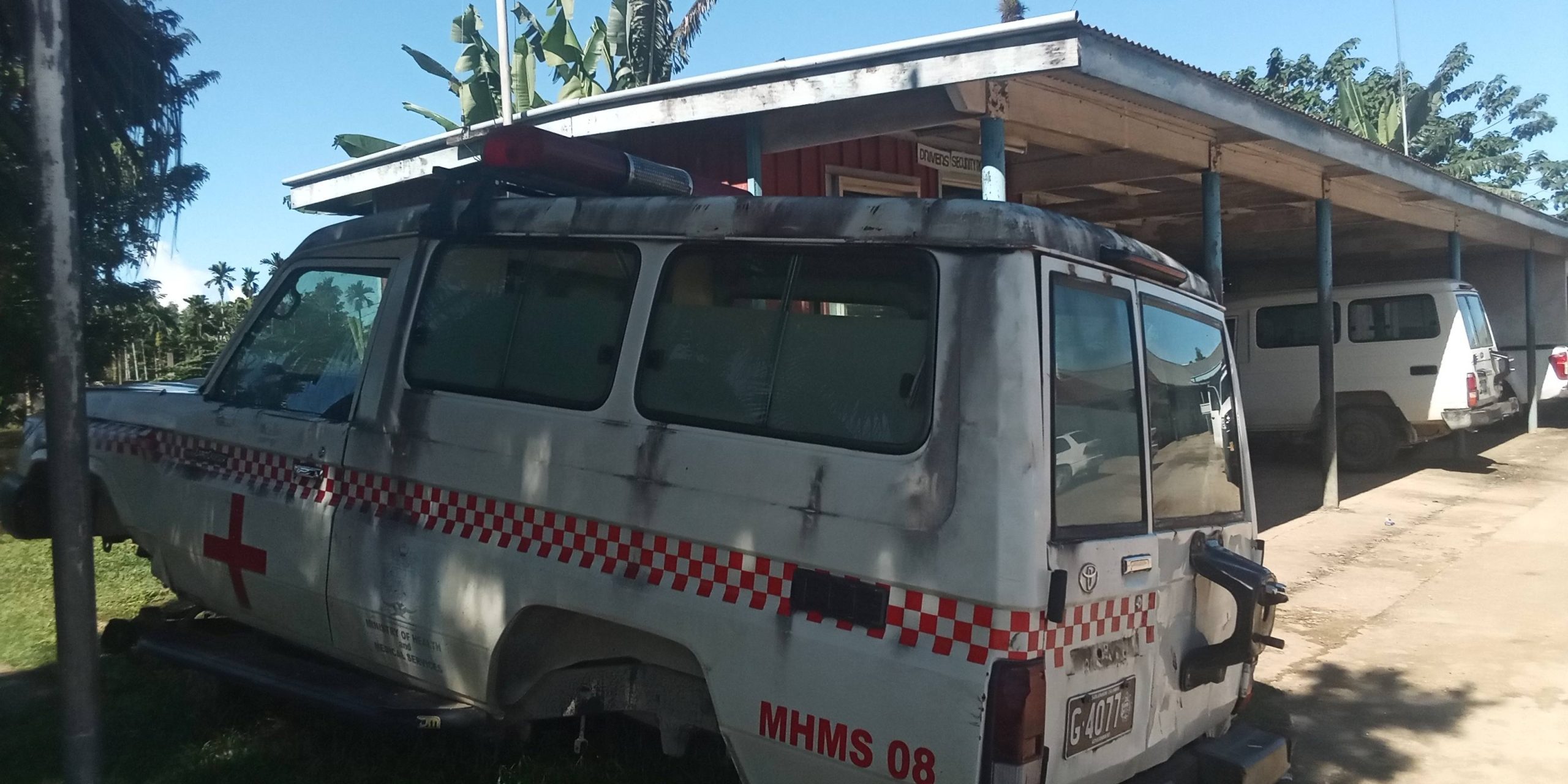 A run down Kiluufi Hospital ambulance vehicle