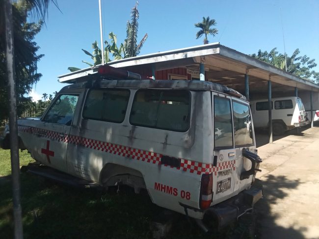 A run down Kiluufi Hospital ambulance vehicle