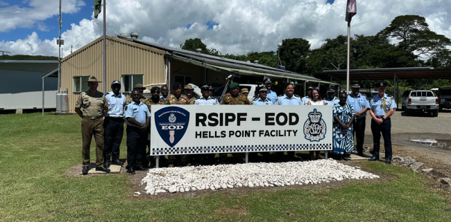 IMAS EOD Graduation photo at Hells Point