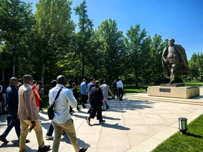 International journos at the CPC Central Committee Party School compound in Beijing