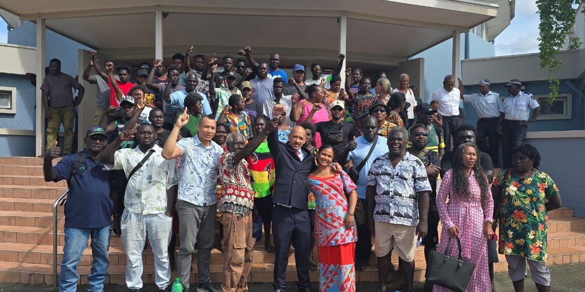 MP Vave and his supporters