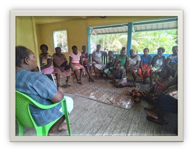 Mrs. Joanica giving awareness before VIA screening in Maravari