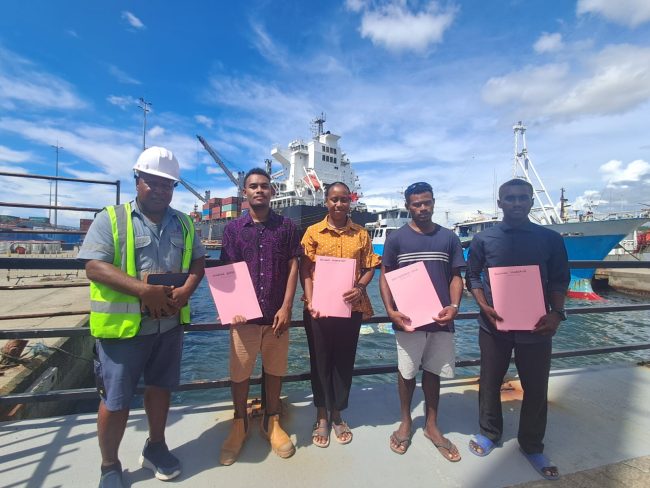 Newly Maritime Cadets, signed their new sponsorship offer letter in Honiara.
