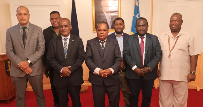 The new ministers after swearing -in ceremony