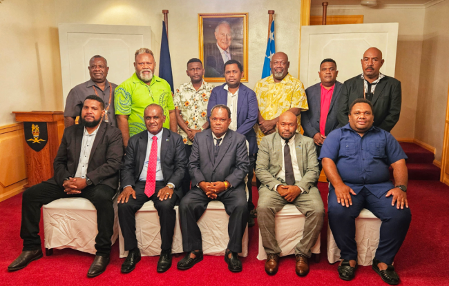 The two new ministers with colleague ministers