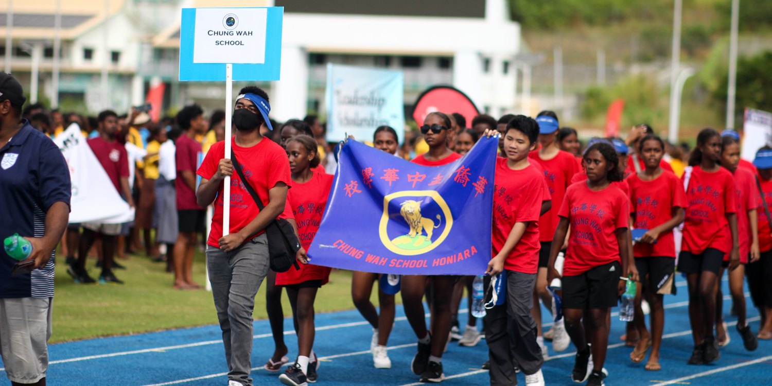 Chung Wah students. Photo Timothy Inifiri Junior