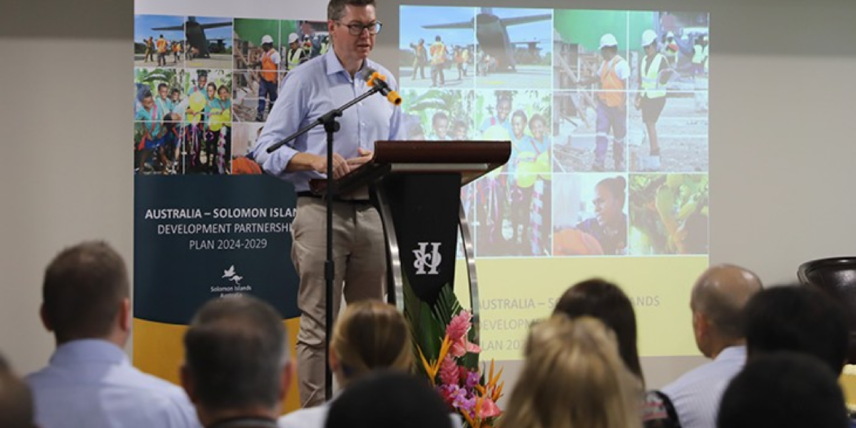 Conroy at the launch