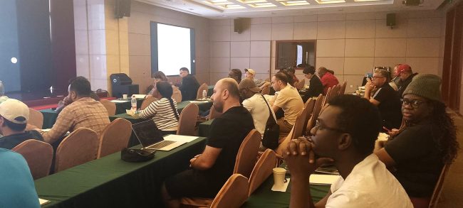 International journos during the lecture Prof Zhang’s lecture