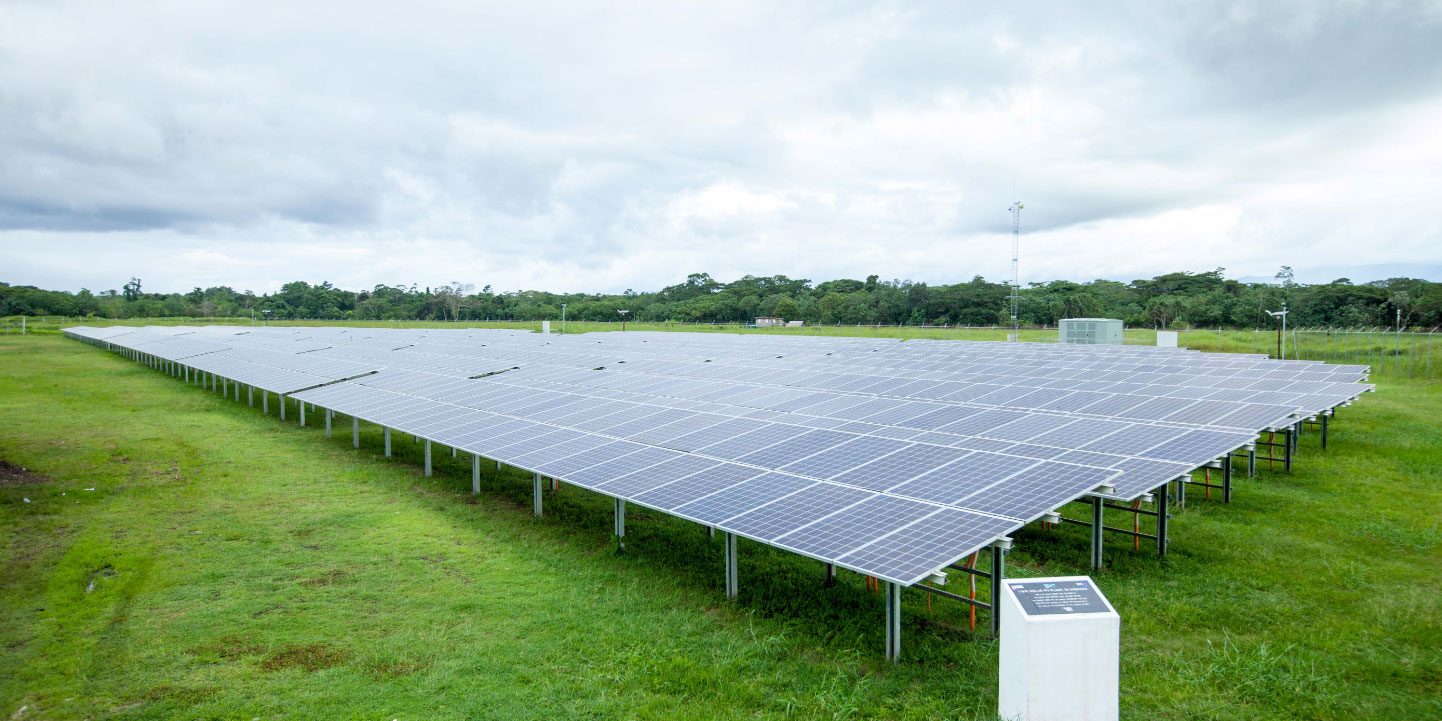 Solar farm at Henderson operated by Solomon Power